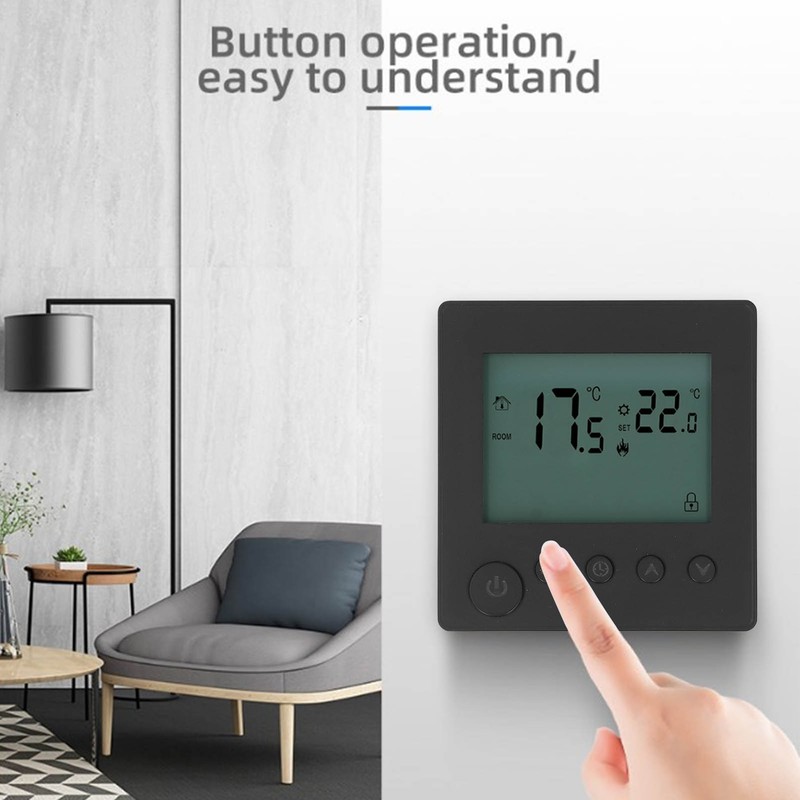 Digital Thermostat 4500W High Power Electric Floor Heating Temperature Control