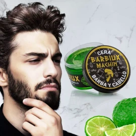 barbuix Kit 3 Cera Para Cabello Hombre Bergamota + Crecimiento Barba