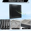 Bonshocon 12 x 12" Gable Vent,2 Pack Aluminum Shed Vents,Sturdy