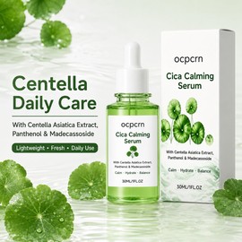 Cica Calming Serum con extracto de centella asiática pantenol,suero facial Suero facial ligero de cica con extracto de Centella Asiática, pantenol y madecassoside for el cuidado hidratante diario.
