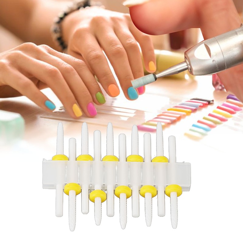 10pcs Cuticle Remover Bits Gel Home Salon Polish Dead Skin