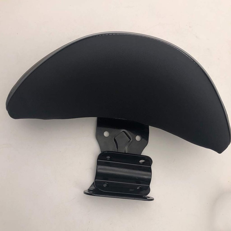 B Baosity Universal Motorcycle Backrest Black Sissy Bar PU Leather