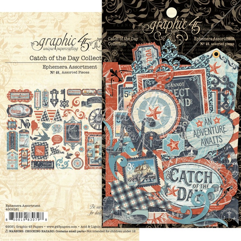 GRAPHIC 45 *CATCH OF THE DAY* COMPLETE PACKAGE ~ BEACH