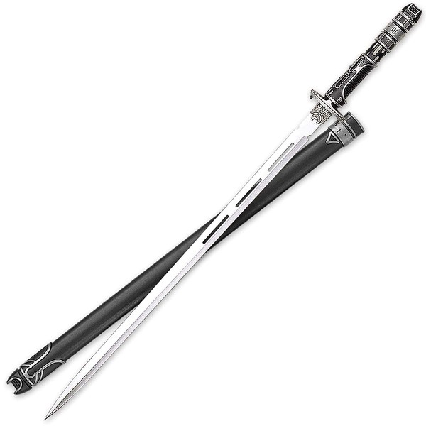 United Cutlery Samurai 3000 Futuristic Ninja Sword and Scabbard - Stainless Steel Blade, Full Tang, Hidden Release Mechanism, Machined Metal Handle, Awesome Fantasy Collectible - Overall Length 36"