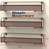 Simple Houseware Wall Mounted Spice Rack Shelves Organizer, Bronze, 3-Pack