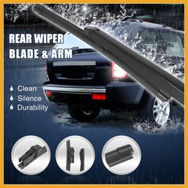 Partuto Car Rear Windshield Wiper Blade Arm Set for Ford EcoSport 2015-2017 11inch 285mm Replacement