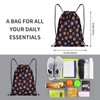 Fenmshairy Dog Paws Drawstring Backpack Gym Bag Water Resistant Lightweight