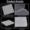 BENECREAT 6 Piece Set Rectangle Small Round Case Accessory Case