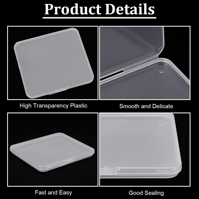 BENECREAT 6 Piece Set Rectangle Small Round Case Accessory Case
