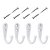 24 Pieces Coat Hooks, Wall Mounted Hook Robe Hooks Coat