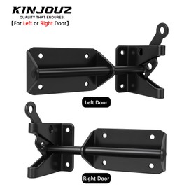 KINJOUZ Heavy Duty Gate Latch for Wooden Fence with Cable Pull