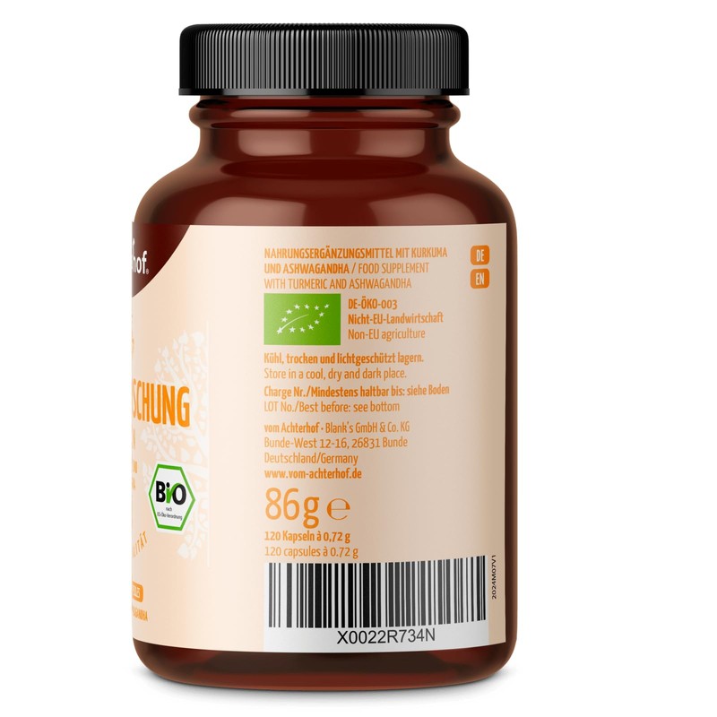 Achterhof Golden Mix Capsules Organic Pack of 120 | Piperine
