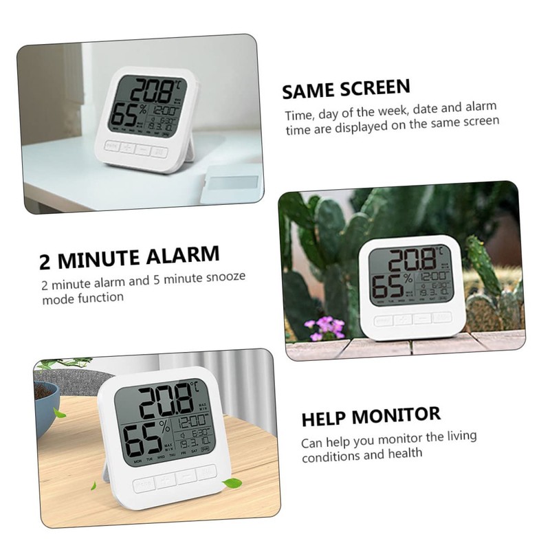 SUPVOX Digital Hygrometer Indoor Thermometer Lcd Display High Accuracy Humidity
