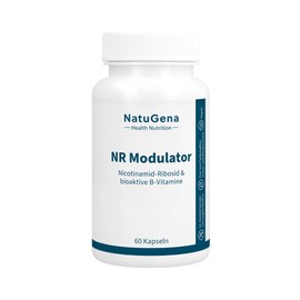 NatuGena NR Modulator 300 mg Nicotinamid-Ribosid (NR) pro Tagesdosis, bioaktive B-Vitamine, NAD+, NAD+, 60 Kapseln (60 Tage Packung)
