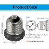 E26 Lamp Adapter,Medium Base Male Screw-in Light Bulb Socket with
