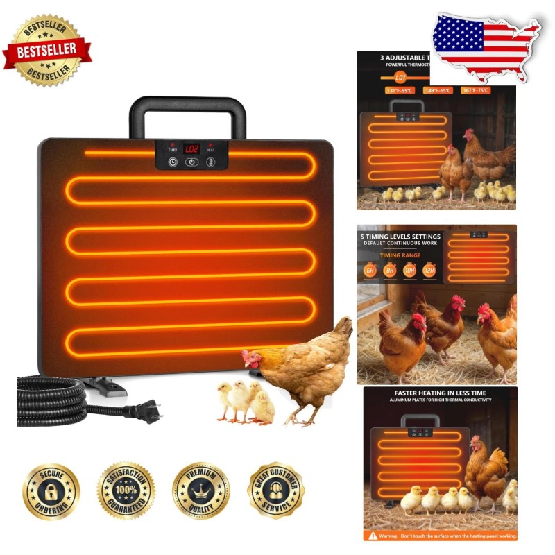 Smart Chicken Coop Heater 200 Watts Chick Heater Chicken Coop