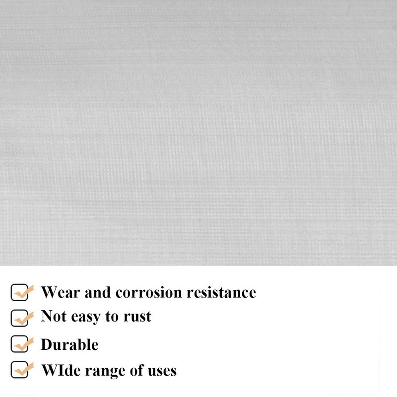 TIMESETL 304 Stainless Steel Woven Wire 200 Mesh - 12"X