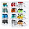 Amllas 12 Pack Clear Shoe Boxes Stackable,Shoe Storage Boxes for