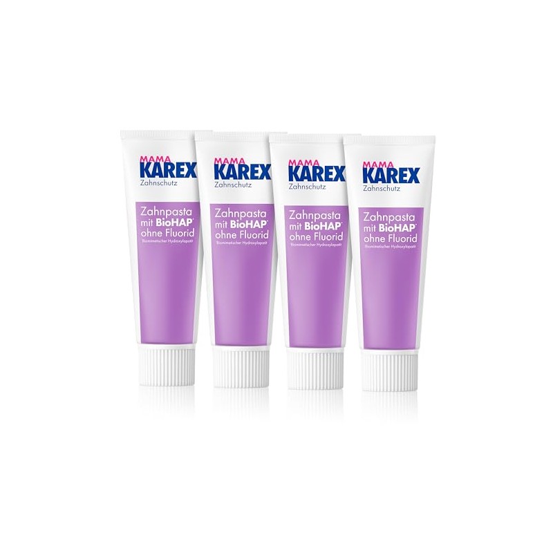 Mama KAREX Zahnpasta - 4 x 75 ml - Für