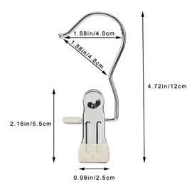 Hangers Clips,Stainless Hooks for Closet Hooks,Laundry Hanging Hooks,Travel Portable Clothes,Boot Tall Towel Hats Socks Pants and Bras (10, Rice-White)
