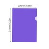 YunBey Pack of 12 A4 Document Wallets Coloured Plastic Document