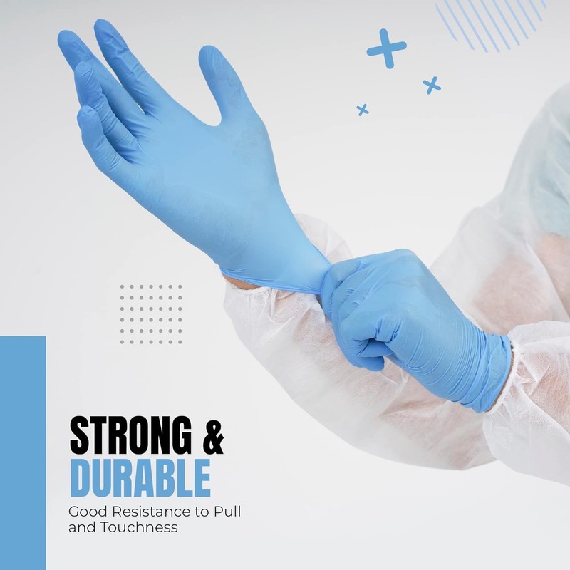 K-MART Professional Nitrile Powder Free Multi-Purpose Gloves, Disposable, Extra Strong