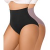 Nebility 2 Piece Tummy Control Shapewear Butt Lifting Underwear Seamless