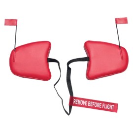 Got Plugz LLC Piper PA-28R-201 Arrow III Cowl Plugs w/ RBF Streamer (Color: Red)