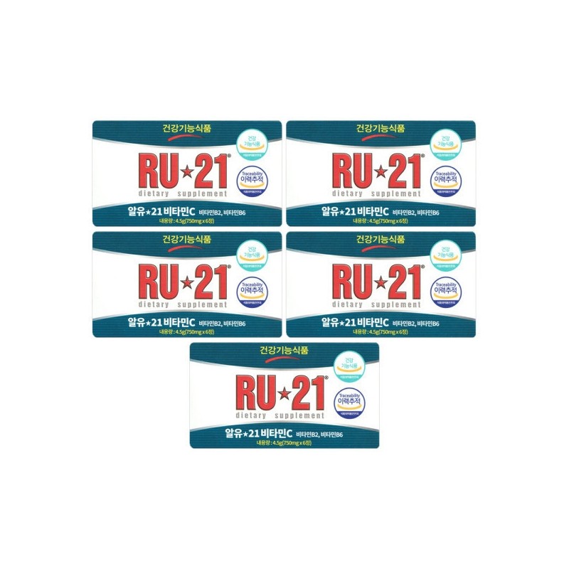 ALYU21 RU21 Vitamin C 750mg x 6 tablets 5 boxes
