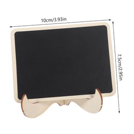 DOITOOL 1 Set Mini Chalkboard Sign Erasable Blackboard with Solid Base for DIY Decorations Table Numbers and Memo Notes for Weddings Events and Home Use