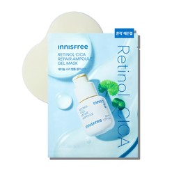 Innisfree [Traces Smoothing] Innisfree Retinol Cica Trace Ampoule Gel Mask 23mL 10 sheets, 1 piece / [흔적 매끈결] 이니스프리 레티놀 시카 흔적 앰플 겔 마스크 23mL 10매, 1개