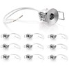 Lunivers Pack of 10 G4 recessed spotlights made of die-cast,