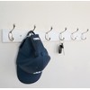ROOREVO Wall Mounted Coat Rack 24 Inches with 6 Hooks