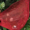 HUIHUANG Red Deco Mesh Decorative Mesh Ribbon 10 inch Rolls,