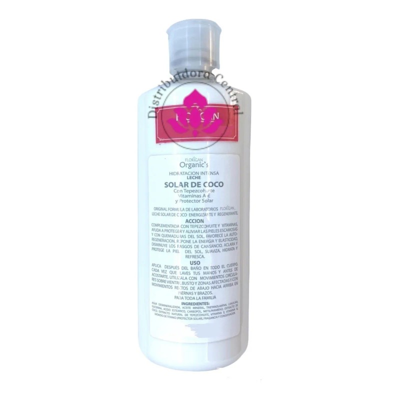 Crema Solar Coco Tepezcohuite 1lt Florigan