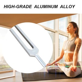 MIMIRACLE 432Hz Tuning Fork Set with Elegant Wooden Resonator - Ideal for Meditation and Relaxation