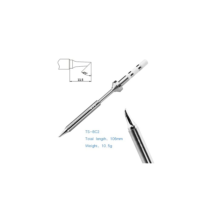 TOOLSAGE TS-BC2 Original Digit Soldering Iron BC2 Tips, For TS100/TS101