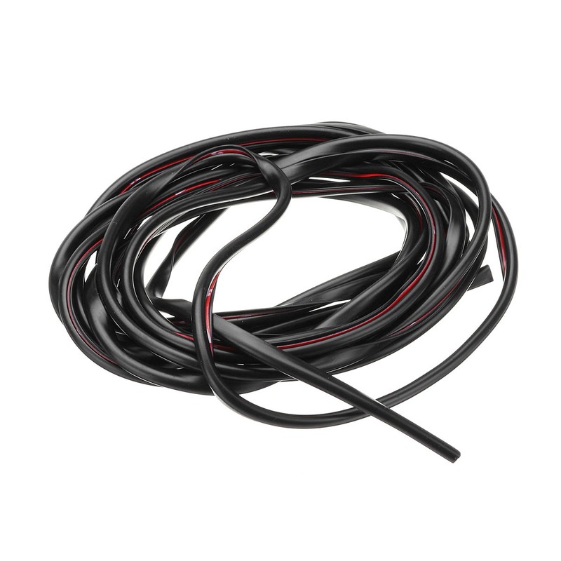 JenNiFer 5m Black/Blue/Red/Grey Rubber Car Door Edge Protector Anti-Collision Strip