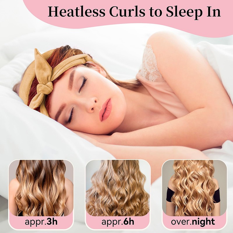 Flylipu Rulos De Pelo Suaves Extra Largos De 60" Sin