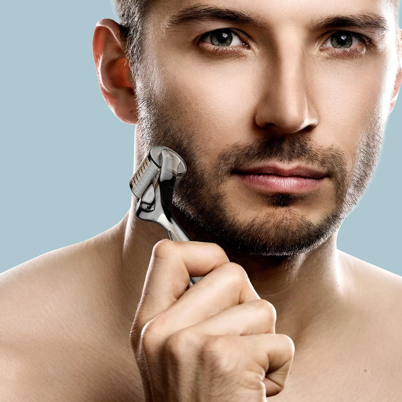 GXBRSY Derma Roller 0.25mm Titanium,192 Micro Needle Roller - Beard