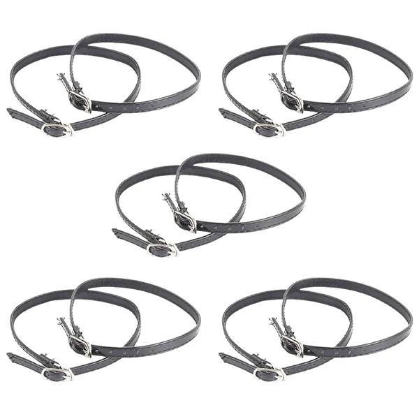 Ewanda 5 Pairs Women's High Heeled Shoes with Bungee Laces