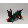 Celtic Forest Clay German Shepherd black Christmas Ornament TANGLED IN