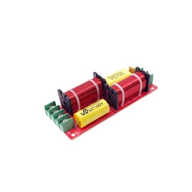 VOANZO 150W Speaker, Crossover, 2 Way Crossover, High and Low Frequency, Crossover Point, 2600Hz, for Hi-Fi Bookcase Speakers, Center Speakers, Yellow