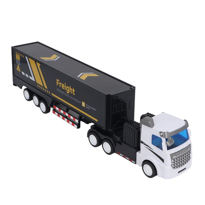 Container Truck Toy High Simulation Extended Carriage Container Trailer Model