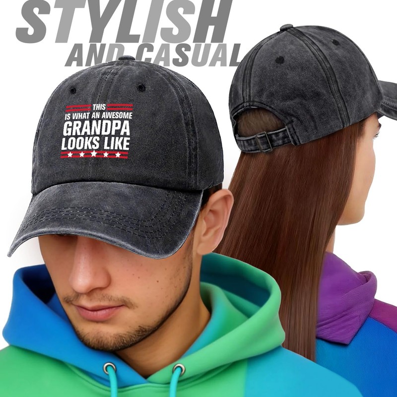 This is What an Awesome Grandpa Looks Like Funny Retro