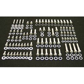 ALLOYBOLTZ - Small Block Chevy SBC 265 283 305 307 327 350 400 Stainless Engine HEX Bolt KIT