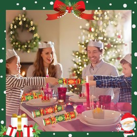 Moon Boat 50 Packs Christmas No-snap DIY Snowflake Design Party Table Favor Holiday Supplies