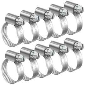 Bolatus Bolatus Schlauchschellen 25-40mm, 10 Stck Endlos 304 Edelstahl Einstellbare Schlauchklemmen Schlauchbinder, Schlauchschelle Rostfrei fr Benzinschlauch, Dieselleitung, Wasser Rohr, Haus Gasrohr