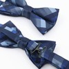 Luckyvestir Men's Plaid Bow Tie, Pre-Tied, Adjustable, Wedding, Tuxedo, Party