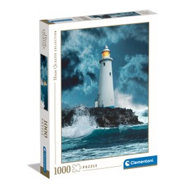 Clementoni Jigsaw Puzzle Collection - Lighthouse In The Storm 1000 Pieces - Puzzle For Adults 14-99 Years, Gift For Men/Women, Landscape, Made In Italy, 39828